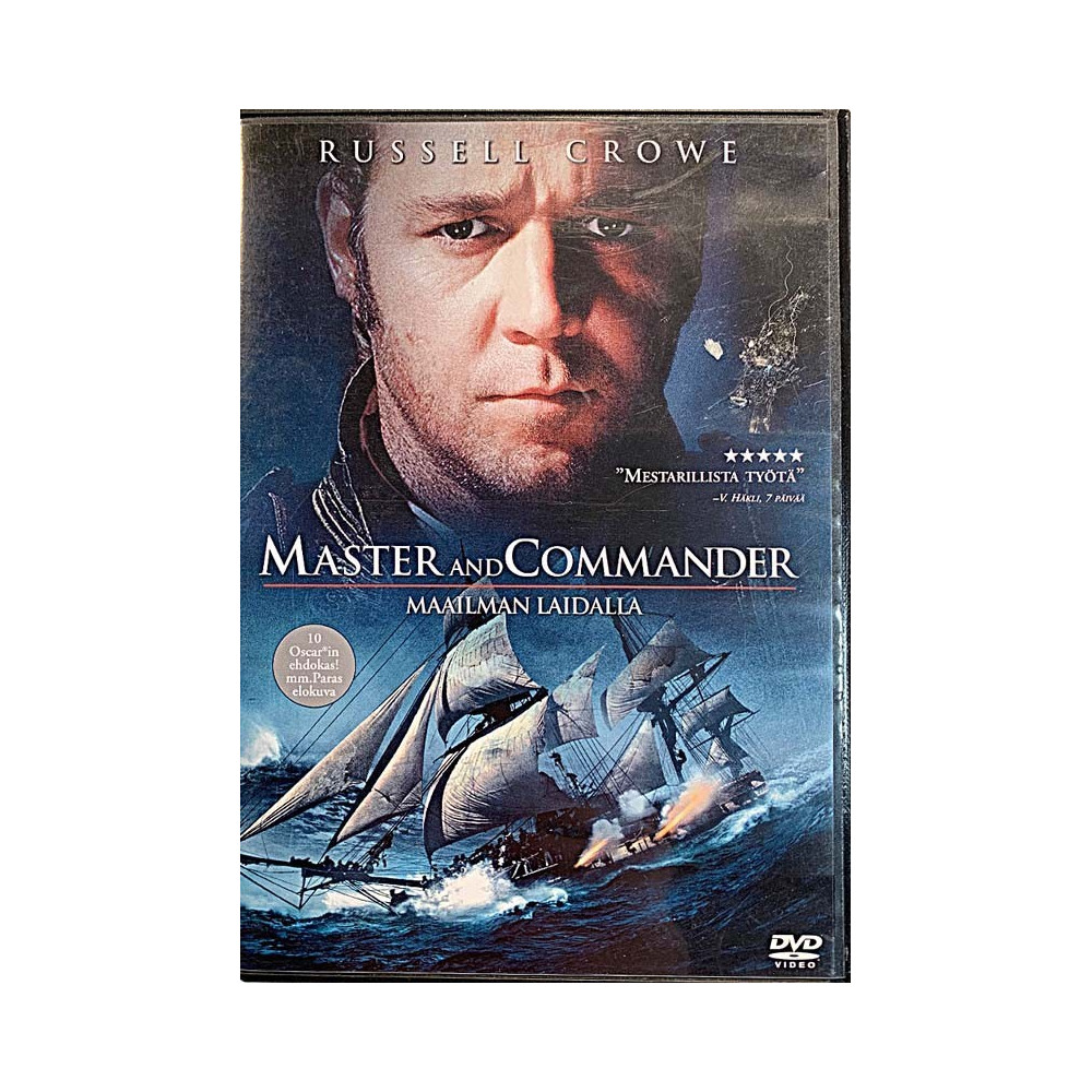 DVD - Elokuva: Master and Commander - Maailman laidalla  kansi EX levy EX Käytetty DVD