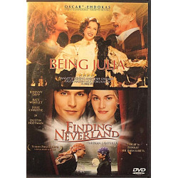 DVD - Elokuva: Being Julia / Finding Neverland 2DVD  kansi EX levy EX Käytetty DVD