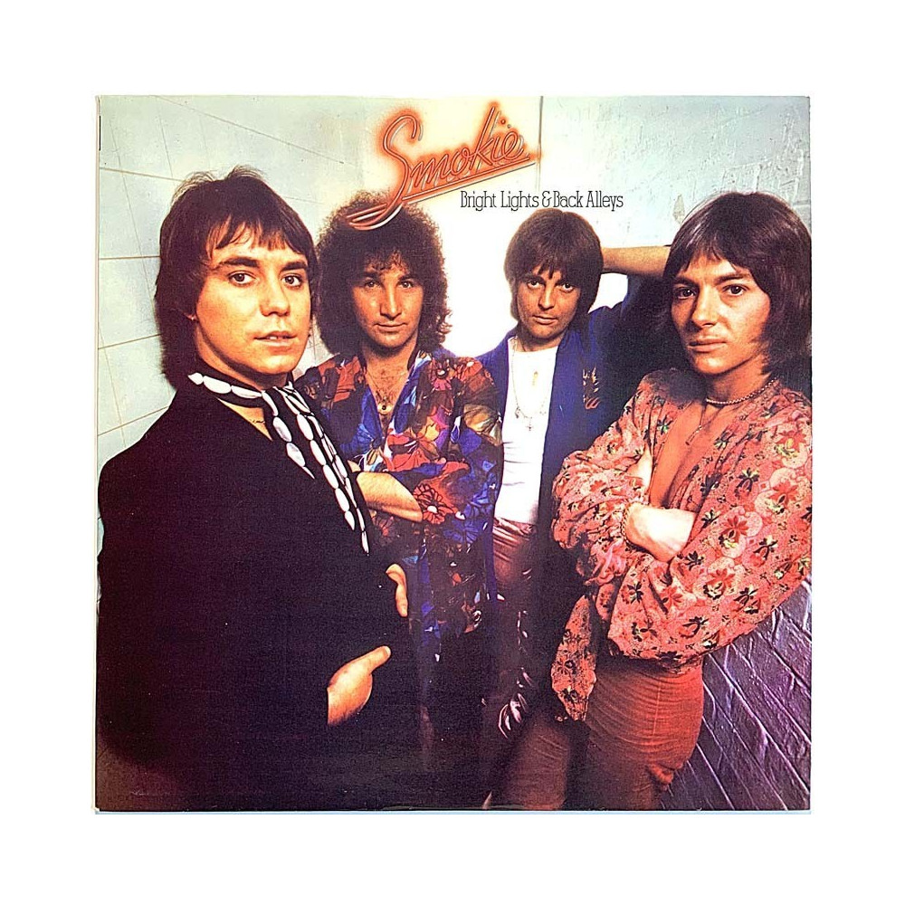 Smokie: Bright lights &back alleys  kansi EX levy EX Käytetty LP