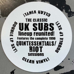 U.K. Subs 2014/1996 CLP9849 Complete Riot 2LP white vinyl LP