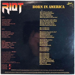 Riot 1984 JMI 84003 Born in America Used LP