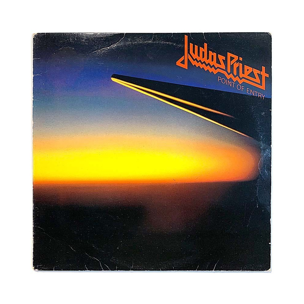Judas Priest: Point of entry  kansi VG levy EX- Käytetty LP