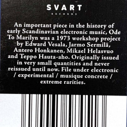 Edward Vesala, Mikael Helasvuo 1974 SRE130 Ode to Marilyn LP
