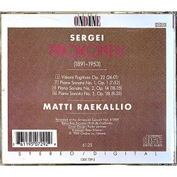 Prokofiev Sergei, Matti Raekallio: Complete Paino Sonatas Vol.2  kansi EX levy EX Käytetty CD