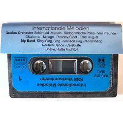 KSB Werksorchester: International Melodies kansipaperi VG+ , musiikkikasetin kunto VG+ Kasetti