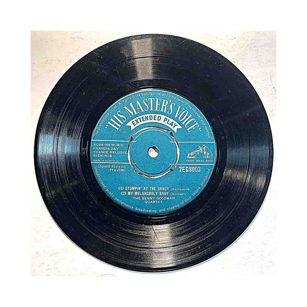 Benny Goodman Quartet 1955 7EG 8003 Stompin' At The Savoy EP second hand single