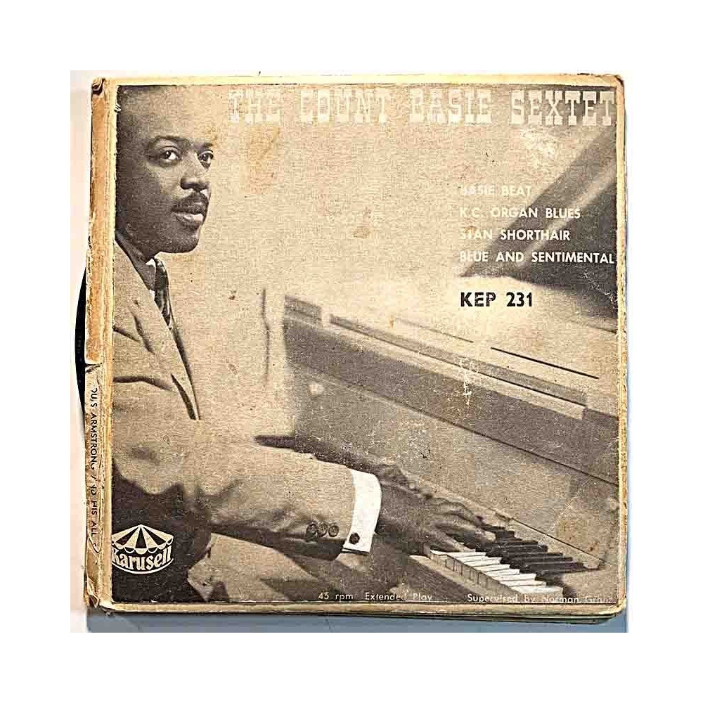 Count Basie Sextet / Louis Armstrong 1963 KEP 231 Basie Beat EP + Take it,Satch! EP begagnad singelskiva