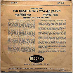 Ted Heath and his music 1954 DFE.6160 Fats Waller Album EP second hand single
