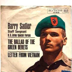 Sadler Barry Staff Sergeant 1966 47-8739 Ballad of the Green Berets / Letter from Vietnam second hand single