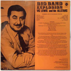 Vic Lewis and his Allstars 1964 SE 8018 Big Band Explosion Used LP