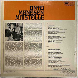 Taipale, Esko Rahkonen, Eija Merilä 1972 SLP 564 Unto Monosen muistolle Used LP