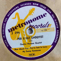 Lindqvist Per & Ulf 1954 J 296 Nevertheless; Easter Parade / How About You stenkaka 78-varvare