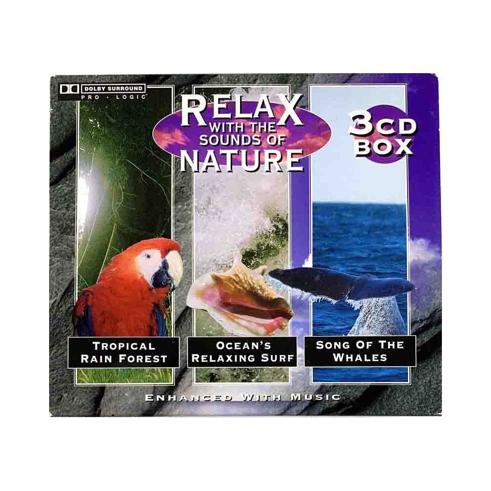 Relax with sounds of Nature 1997 SDN 2691 Whales / Ocean’s / Rain Forest 3CD Used CD