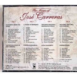 Carreras Jose: The Magic of 4CD  kansi EX levy EX Käytetty CD