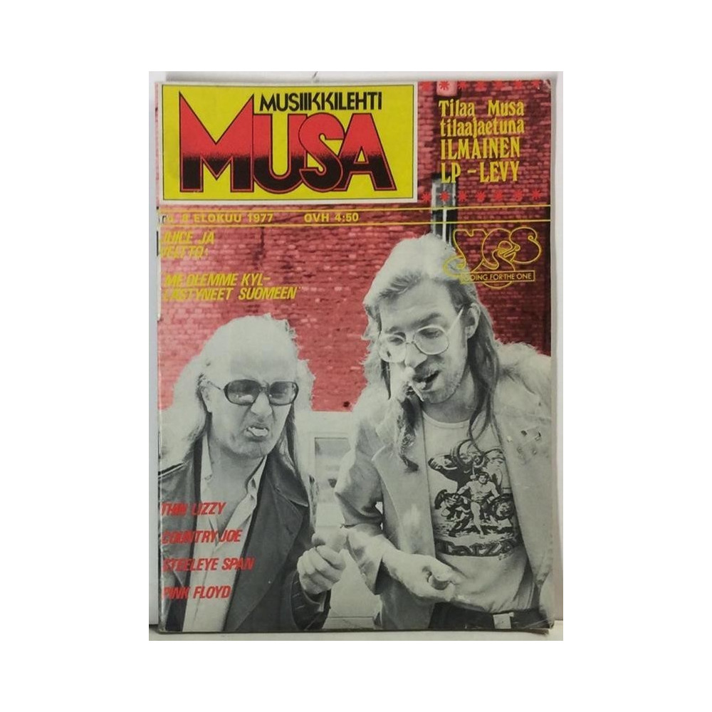 Musa 1977 No.8 Juice Leskinen,Thin Lizzy,Pink Floyd