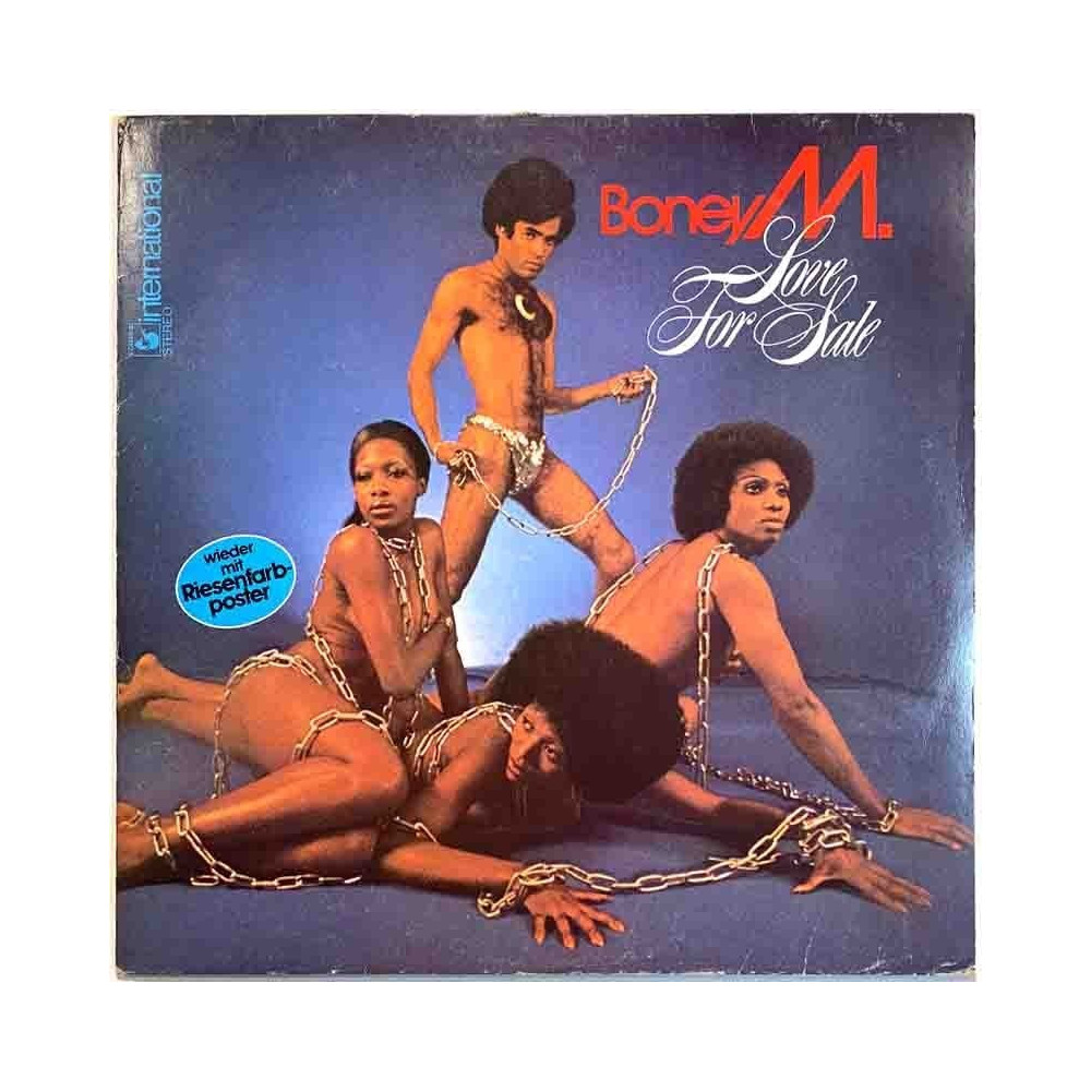 Boney M: Love for sale  kansi VG- levy EX Käytetty LP