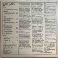 Borg Kim 1979 2892 019 Laulajan muotokuva 2LP Used LP