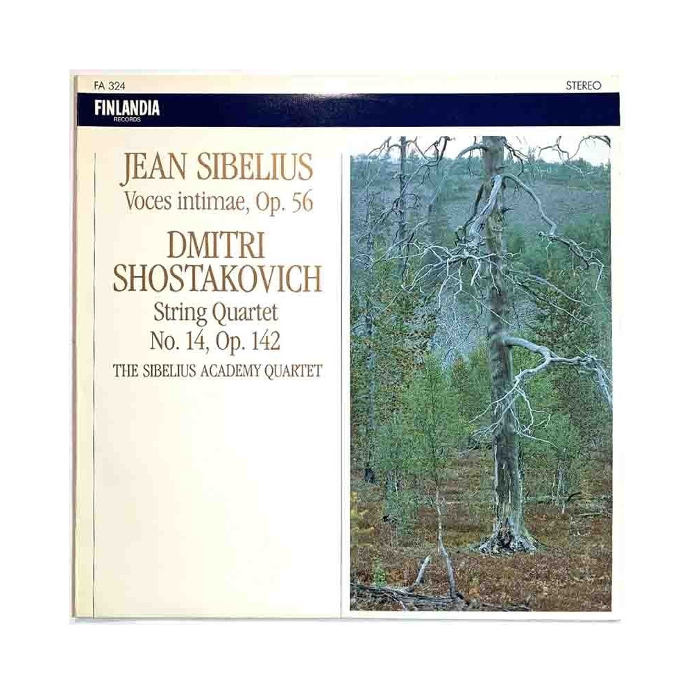 Sibelius Jean - Dmitri Shostakovich 1982 FA 324 Voces intimae - String Quartet No. 14 Begagnat LP