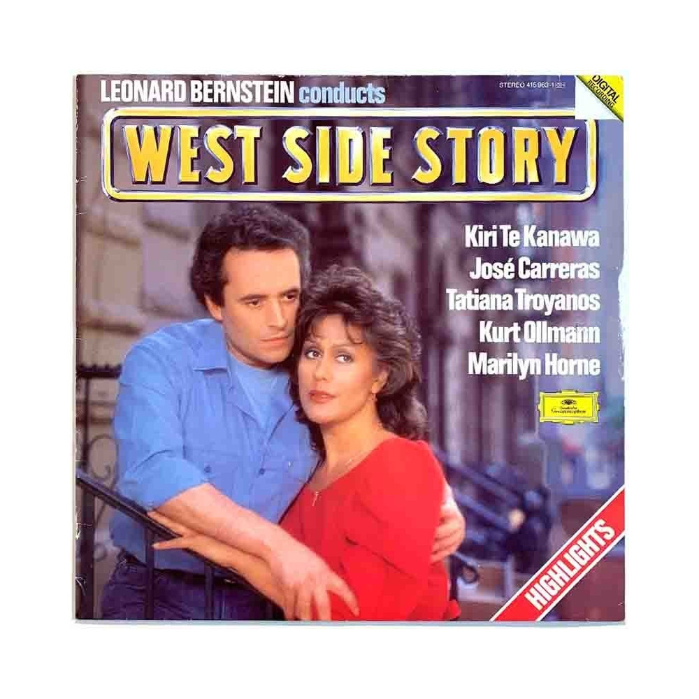 Kanawa Kiri Te, Jose Carreras 1985 415 963-1 West Side Story higglights Begagnat LP