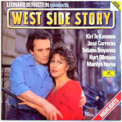 Kanawa Kiri Te, Jose Carreras 1985 415 963-1 West Side Story higglights Begagnat LP