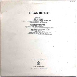 Zero Hour, Paulette, Unique: Break Report Disco-Mix  kansi VG+ levy EX Käytetty LP