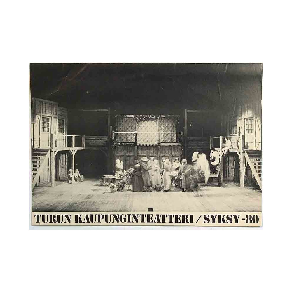Turun Kaupunginteatteri ohjelma 1980  Syksy -80 Painotuote