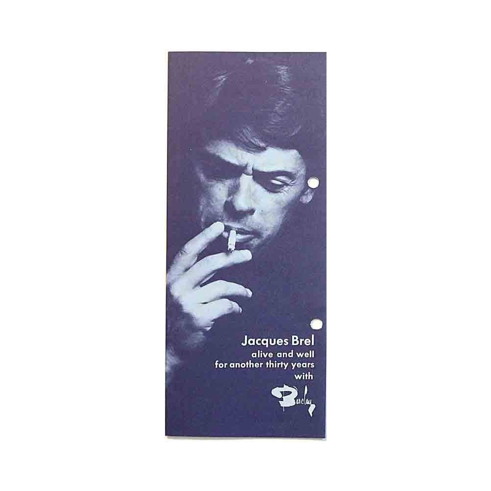 Jacques Brel alive and well 1970’s  LP ja Singles esite Painotuote