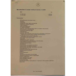 Mercedes-Benz 2000 VP/KW 6701 New CL Coupe. You have to feel it to see it Printed matter