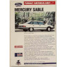 Mercury Sable 1992  esite Painotuote