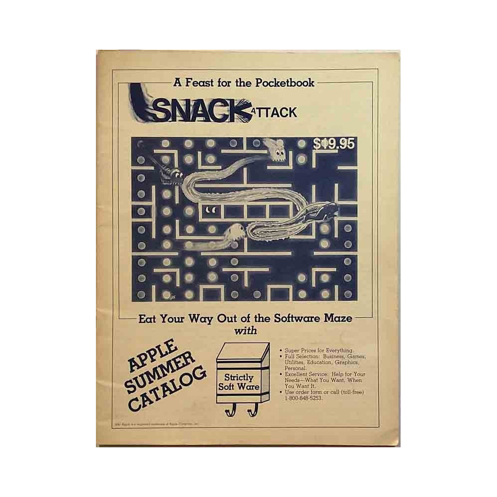 Apple II floppy disk software 1982  Apple Summer Catalog Painotuote