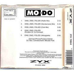 MO-DO 1994 ZYX 7292-8 Eins, zwei, polizai cd-maxi CD Begagnat