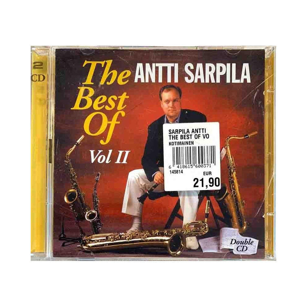 Sarpila Antti: The best of Vol,II 2CD  kansi EX levy EX Käytetty CD