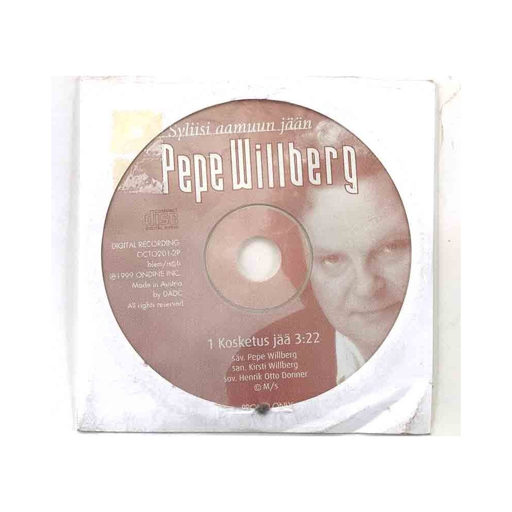 Willberg Pepe 1999 OCTO201-2P Kosketus jää, promo cd-single CD Begagnat