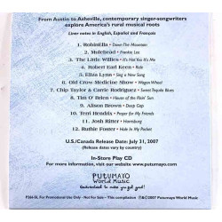 Robin Ella, Mulehead, Little Willies... 2007 P266-SL Putumayo presents Americana Used CD