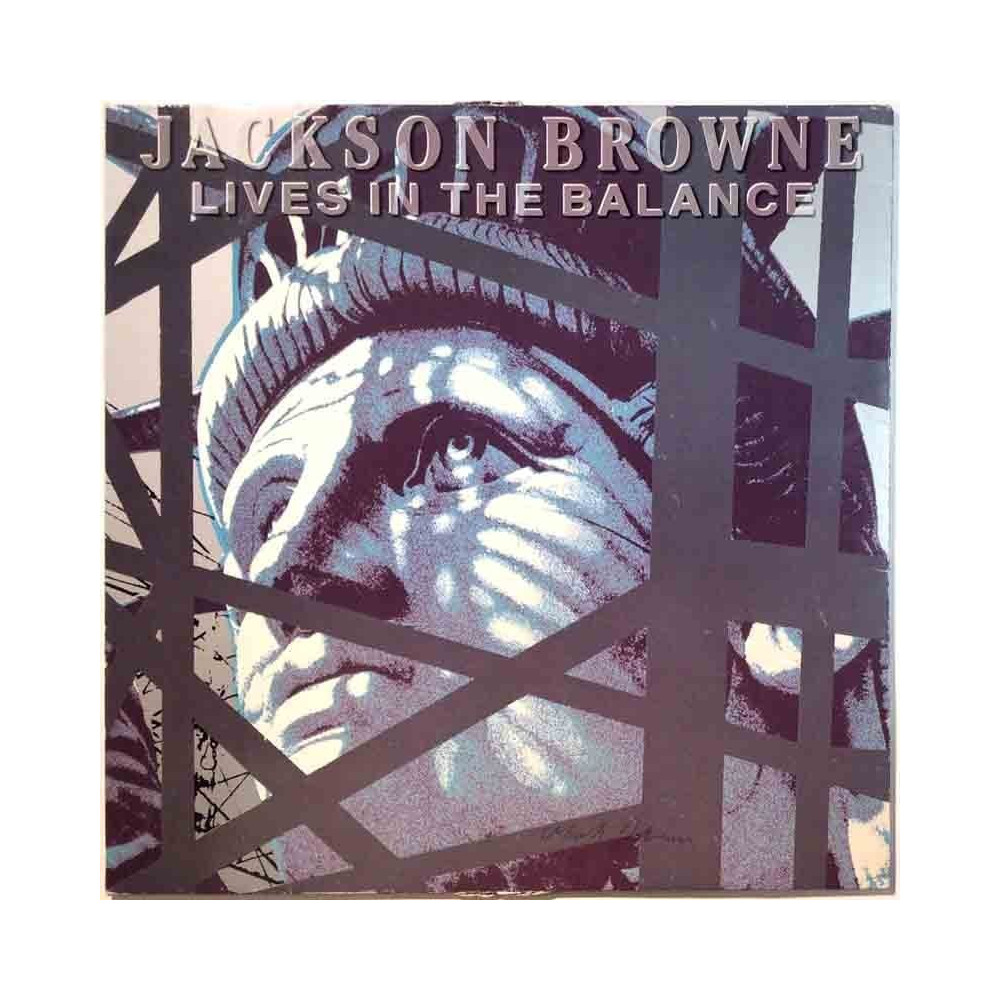Browne Jackson: Lives in the Balance  kansi VG+ levy VG Käytetty LP