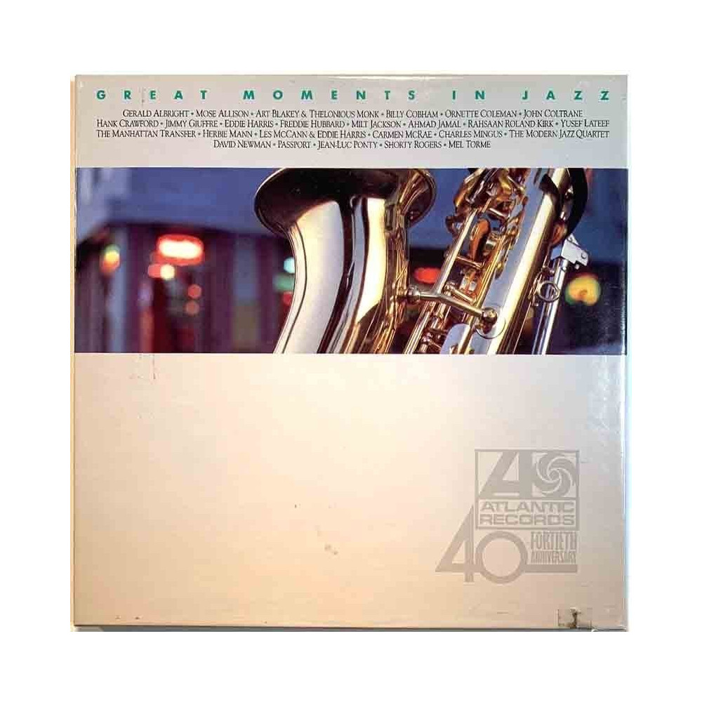 Coltrane, Coleman, Cobham, Ponty ym. 1988 81907-1 Great moments in jazz 3LP Used LP