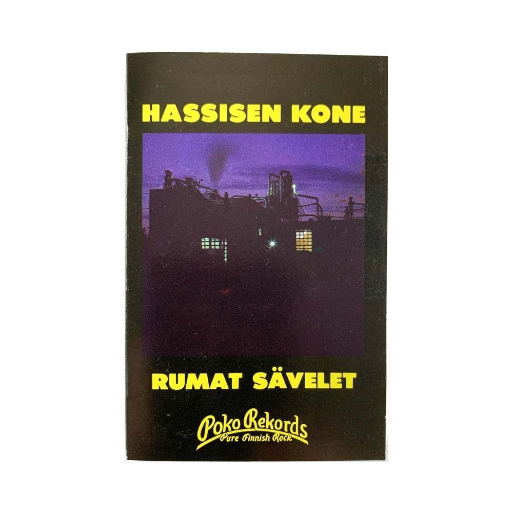 Hassisen Kone: Rumat Sävelet kansipaperi EX , musiikkikasetin kunto EX Kasetti