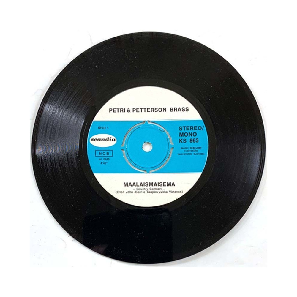 Petri & Pettersson Brass 1971 KS 863 Maalaismaisema / Tietää en saa second hand single