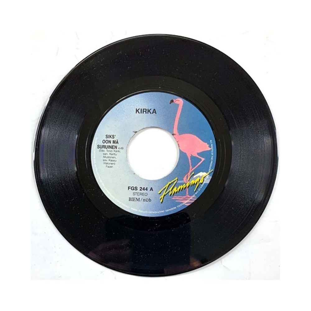 Kirka / Kim Lönholm 1983 FGS 244 Siks’ oon mä suruinen / Onni jonka annoin pois begagnad singelskiva