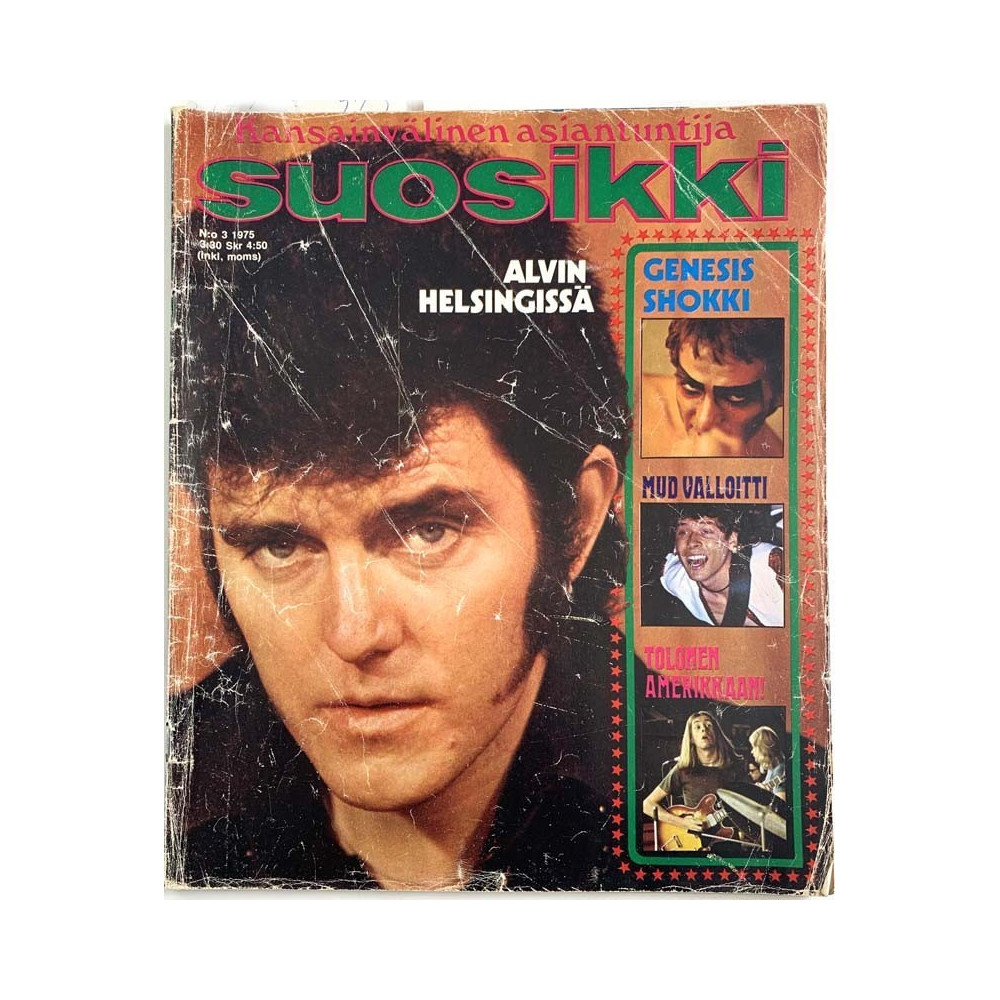 Suosikki 1975 3 Alvin Helsingissä, Tolonen Amerikkaan! aikakauslehti