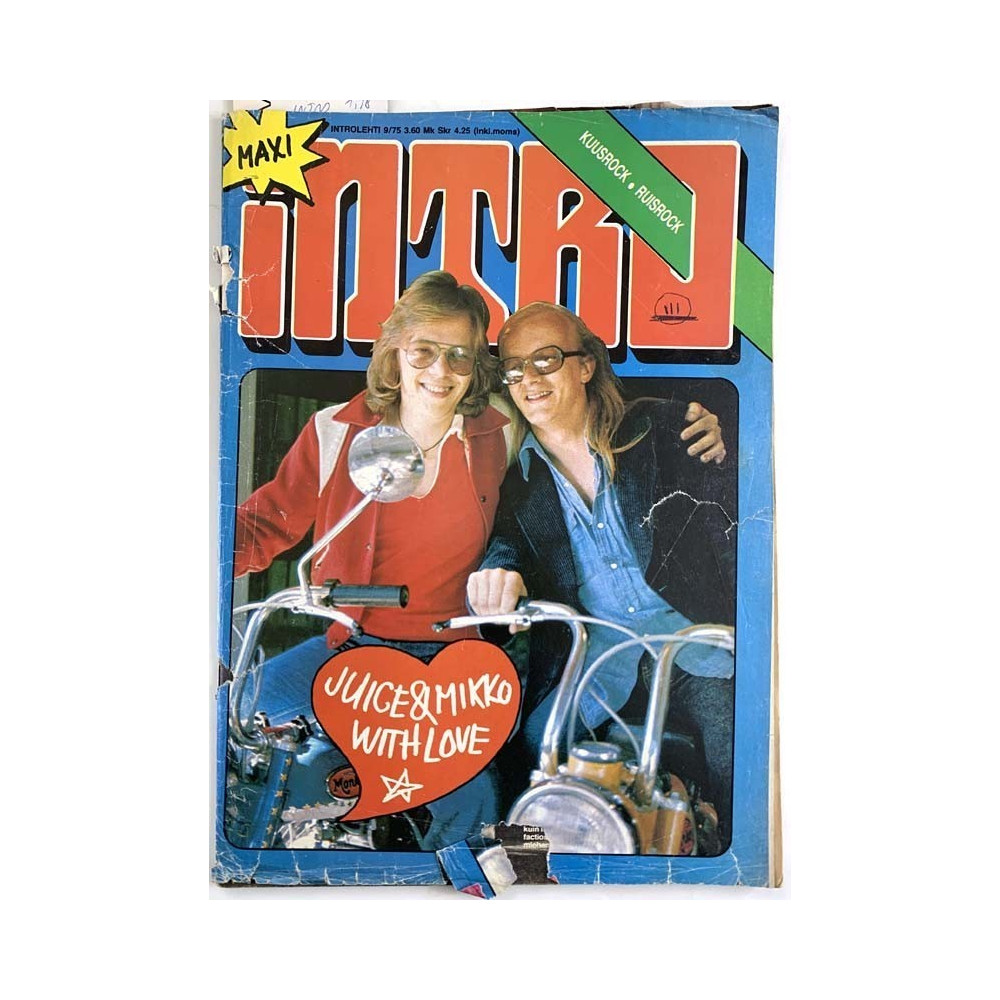 Intro 1975 9 The Hot Thumbs O’Riley Story aikakauslehti