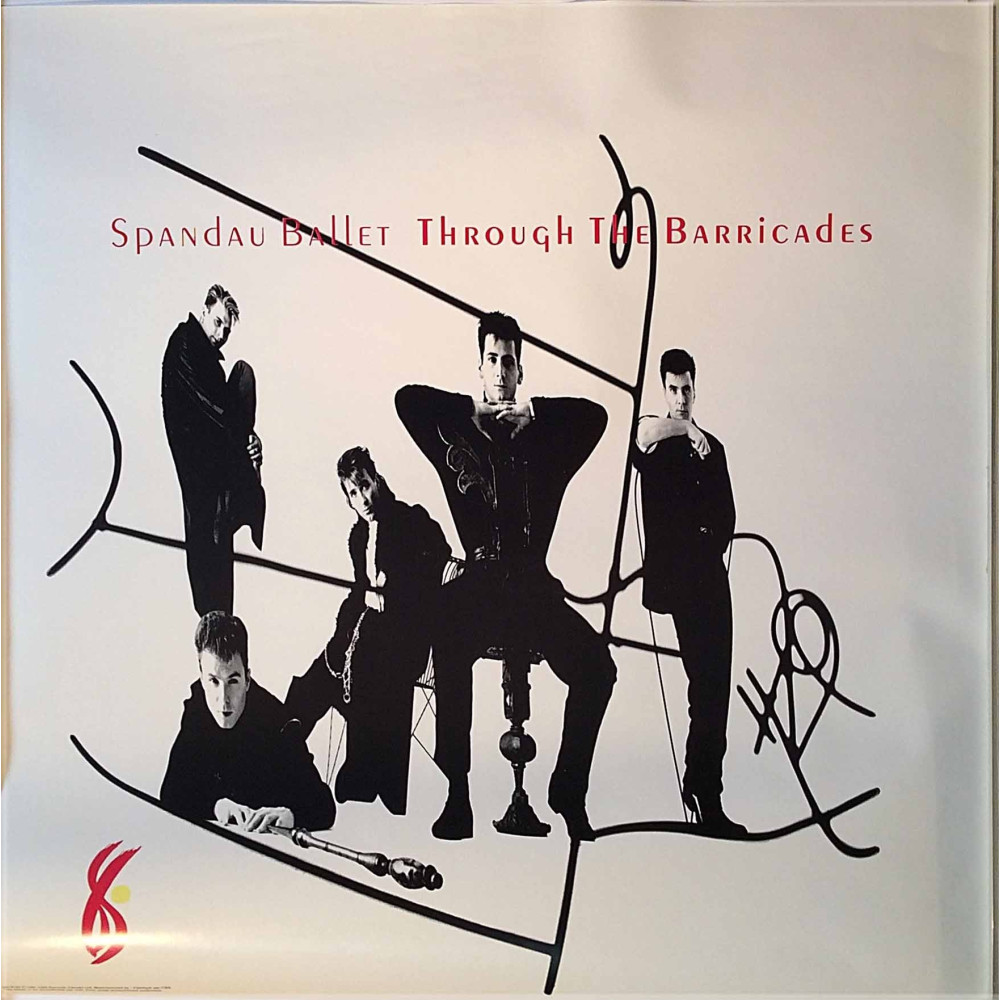 Spandau Ballet, Through The Barricades 1986  Promojuliste 60cm x 60cm Promoaffisch