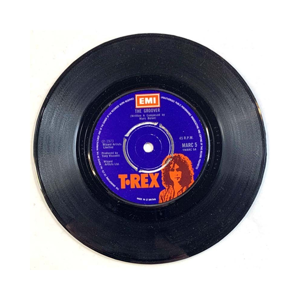 T.Rex: The Groover / Midnight  kansi Ei kuvakantta levy EX- käytetty vinyylisingle