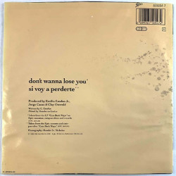 Estefan Gloria: Don’t wanna lose you / Si voy a perderte  kansi VG levy EX- käytetty vinyylisingle PS