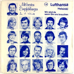 Helsingin Poliisisoittokunta 1977 KT 12/KT 13 Hopeasiivin, Lufthansamarsch / Volley 77 second hand single