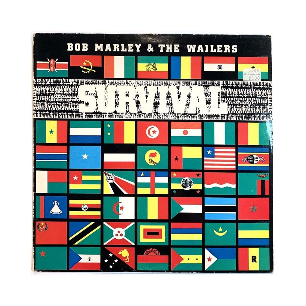 Bob Marley & The Wailers: Survival  kansi VG levy VG+ Käytetty LP