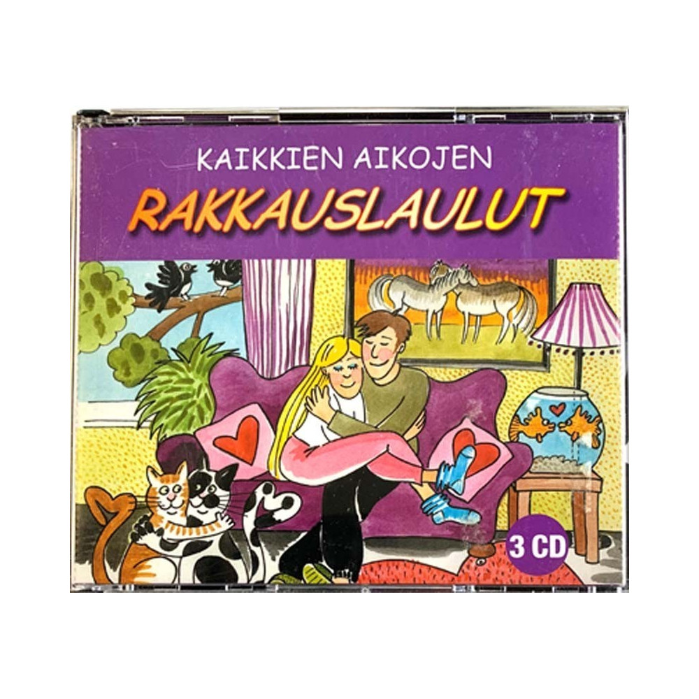 Ressu Redford, Neon 2, Mari Rantasila ym.: Kaikkien aikojen rakkauslaulut 3CD  kansi EX levy EX Käytetty CD