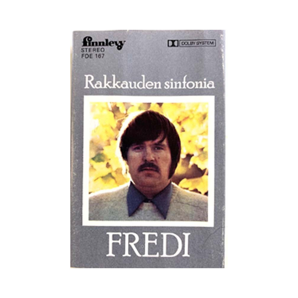 Fredi: Rakkauden sinfonia kansipaperi EX- , musiikkikasetin kunto EX- Kasetti