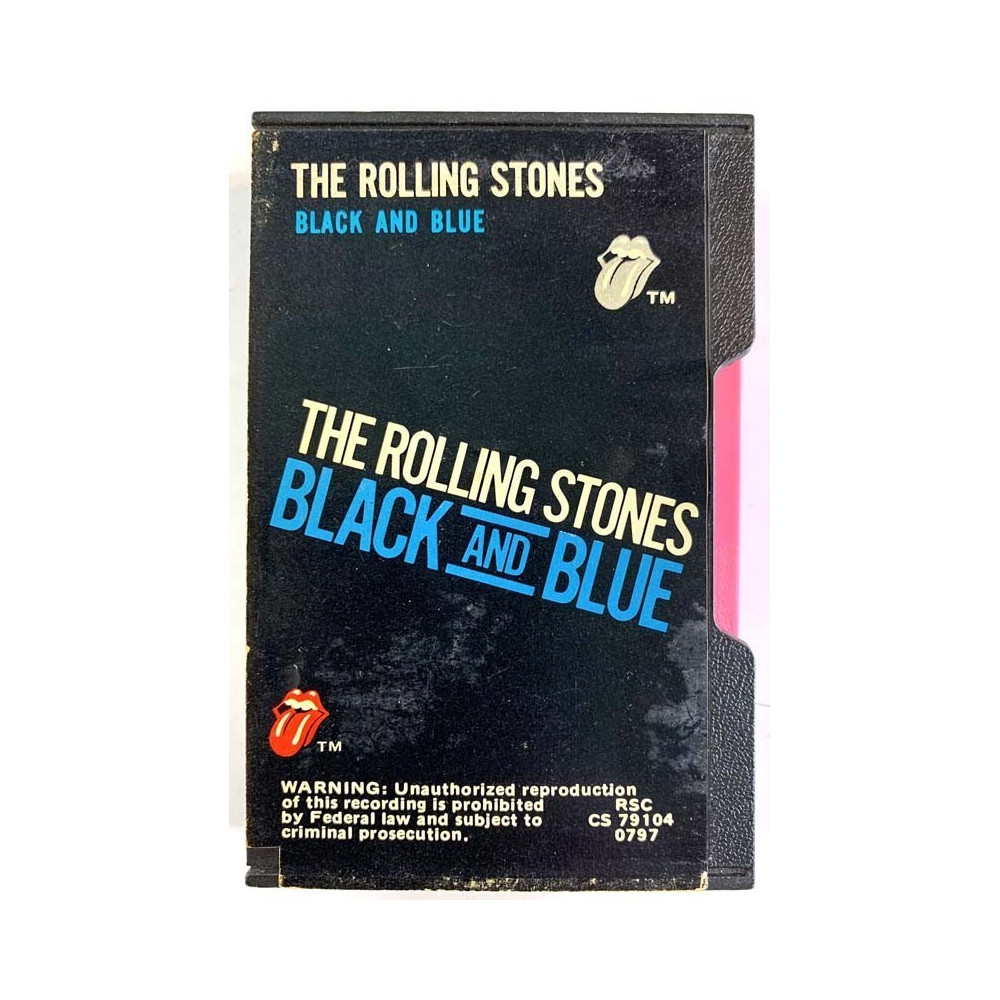 Rolling Stones 1976 RSC CS 79104 Black and Blue Cassette