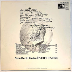 Taube Sven Bertil 1970 4E 062-34099 EVERT TAUBE Used LP